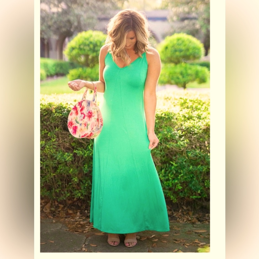 Gibson(Collab-Living In Yellow) Hazel Maxi Dress XS Petite